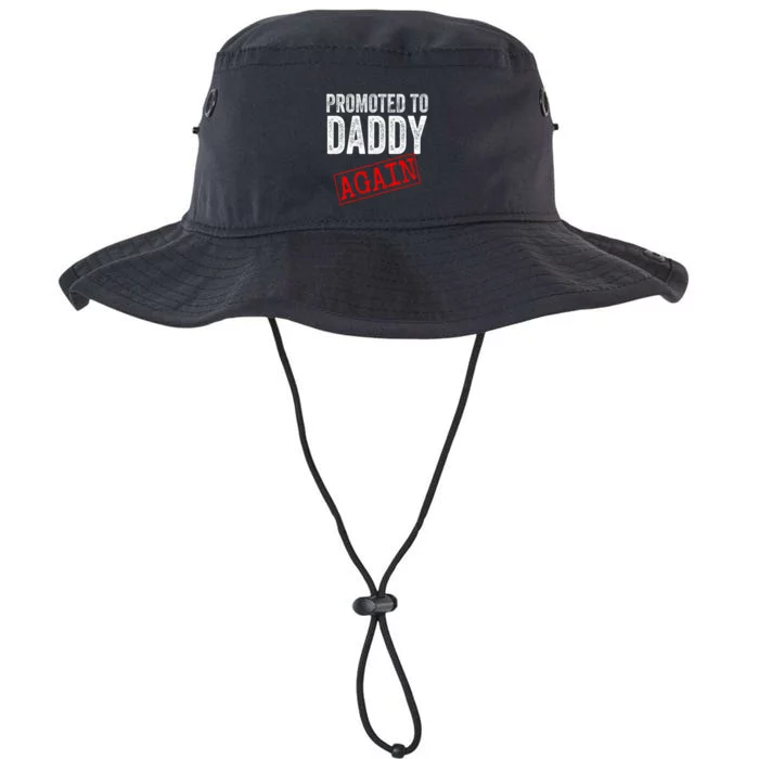 Promoted To Daddy Again Dad Pregnancy Announcement Legacy Cool Fit Booney Bucket Hat