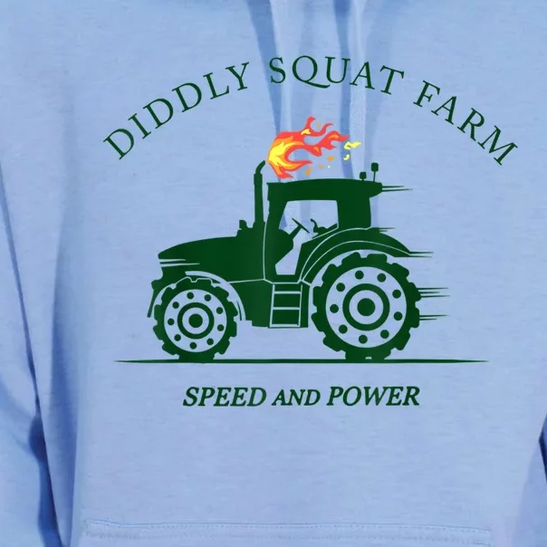 Perfect Tractor Design Diddly Squat Farm Speed And Power Unisex Surf Hoodie