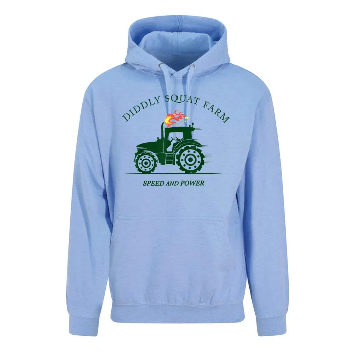 Perfect Tractor Design Diddly Squat Farm Speed And Power Unisex Surf Hoodie