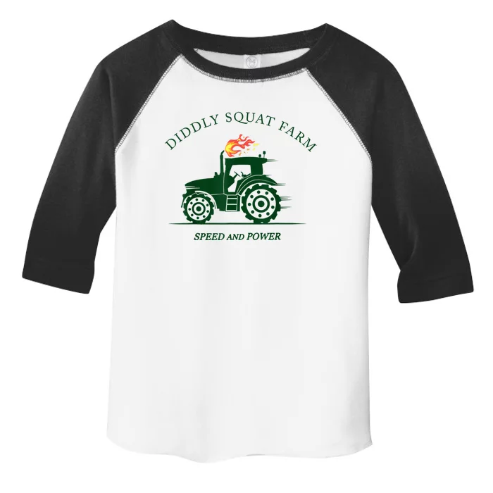 Perfect Tractor Design Diddly Squat Farm Speed And Power Toddler Fine Jersey T-Shirt