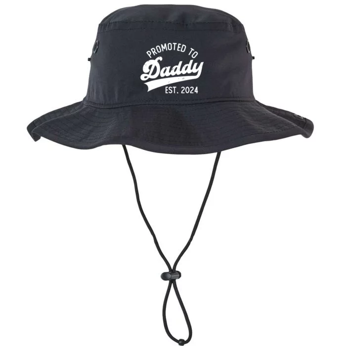 Promoted To Daddy 2024 First Time Fathers Day New Dad Legacy Cool Fit Booney Bucket Hat