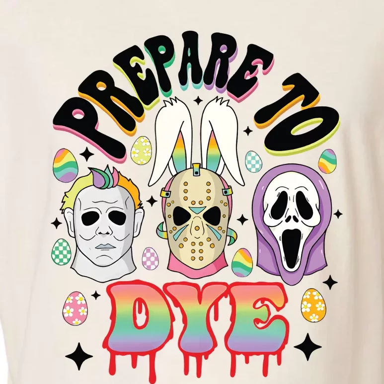 Prepare To Dye Easter Bunny Horror Movie Characters Garment-Dyed Women's Muscle Tee