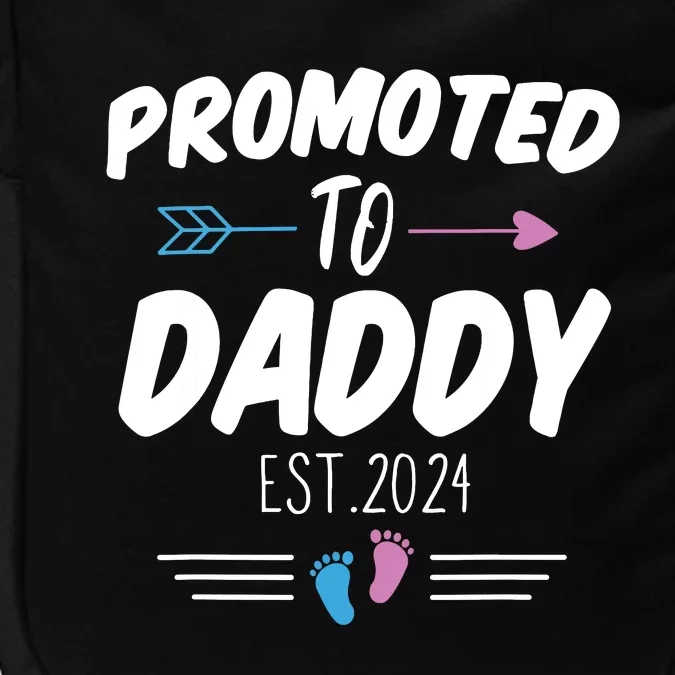 Promoted To Daddy Est 2024 Soon To Be Daddy First Time Daddy Impact Tech Backpack