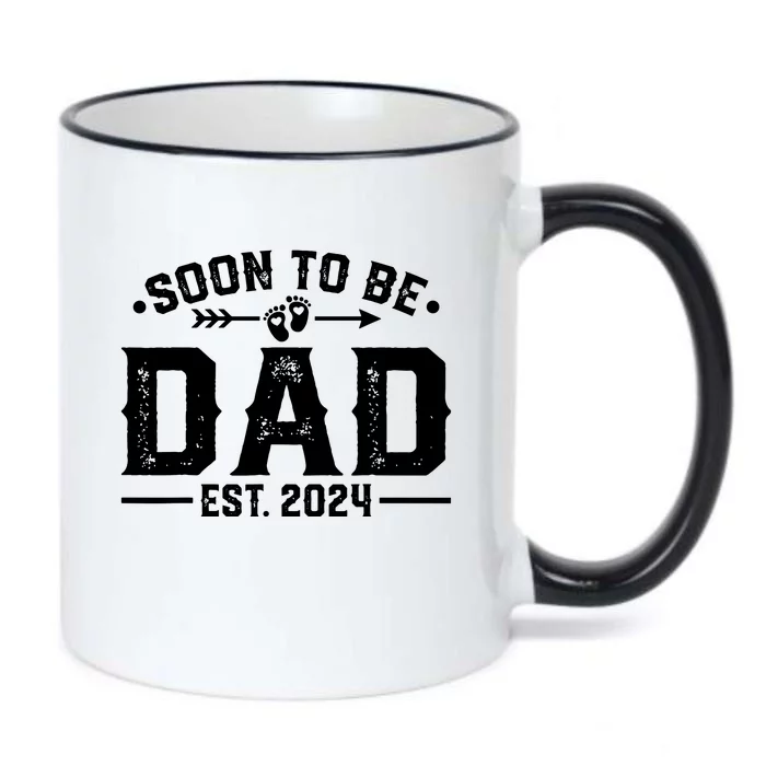 Promoted To Daddy Est 2024 Gift Soon To Be Dad 2024 Black Color Changing Mug