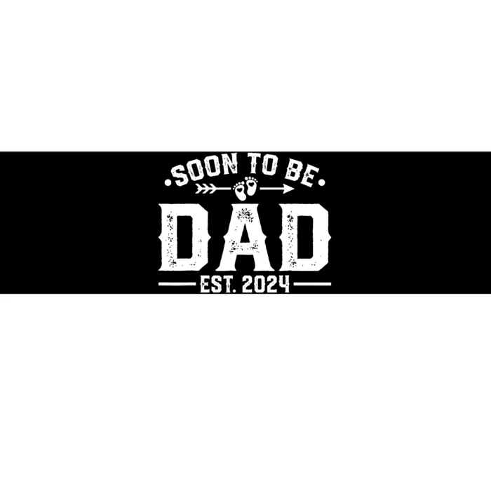 Promoted To Daddy Est 2024 Gift Soon To Be Dad 2024 Bumper Sticker