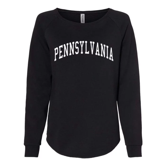 Pennsylvania Throwback Design Classic Womens California Wash Sweatshirt