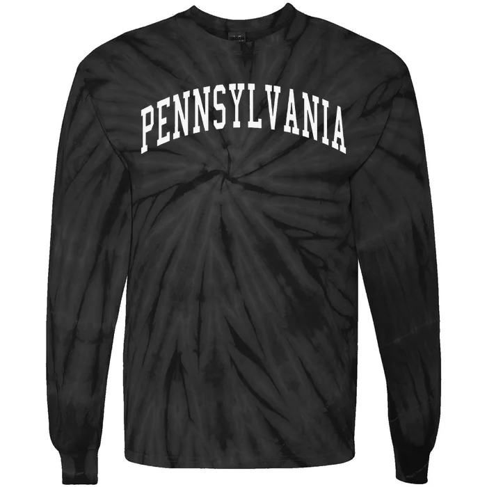 Pennsylvania Throwback Design Classic Tie-Dye Long Sleeve Shirt