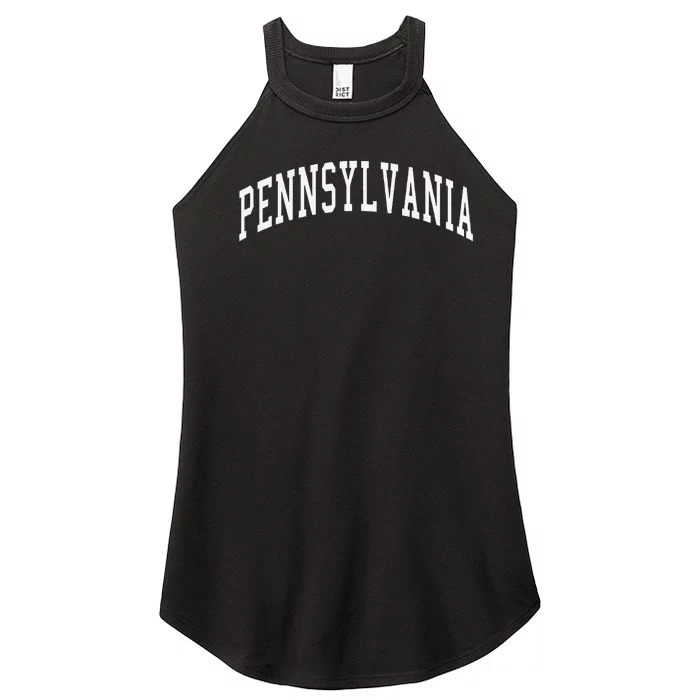 Pennsylvania Throwback Design Classic Women’s Perfect Tri Rocker Tank