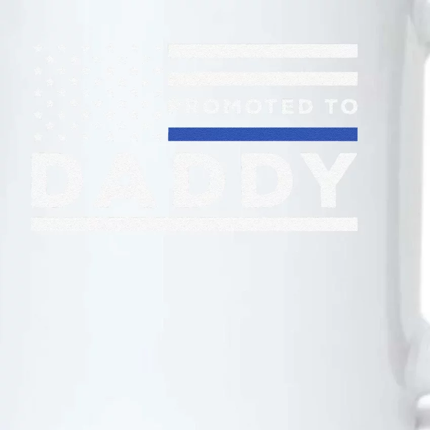 Promoted To Daddy Funny Police Officer Future Father Dad Black Color Changing Mug