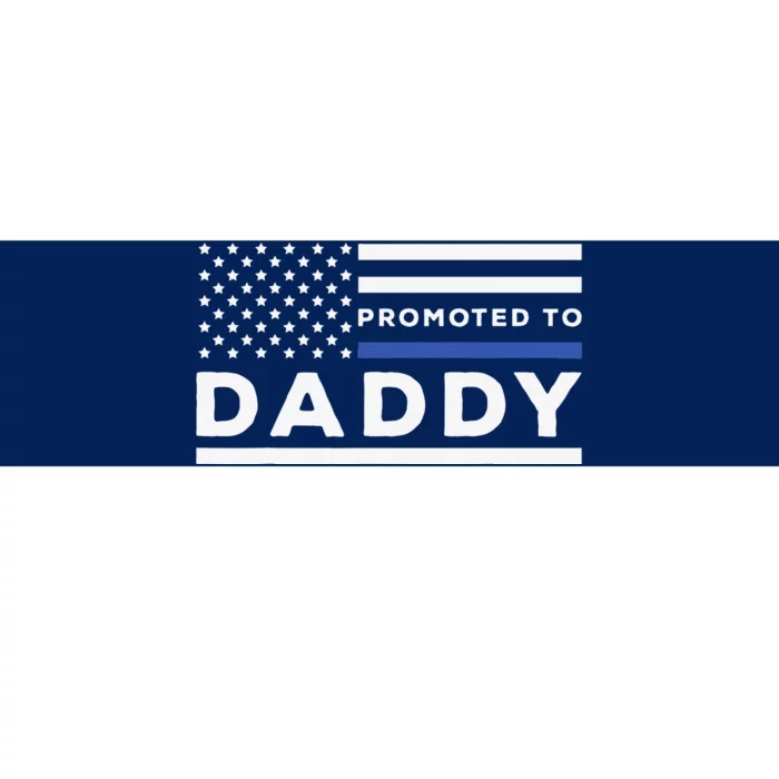 Promoted To Daddy Funny Police Officer Future Father Dad Bumper Sticker