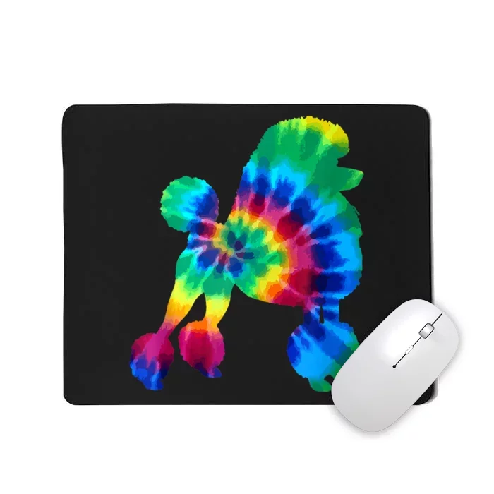 Poodle Tie Dye Vintage Hippie Dog Mom Dad Poodle Mousepad