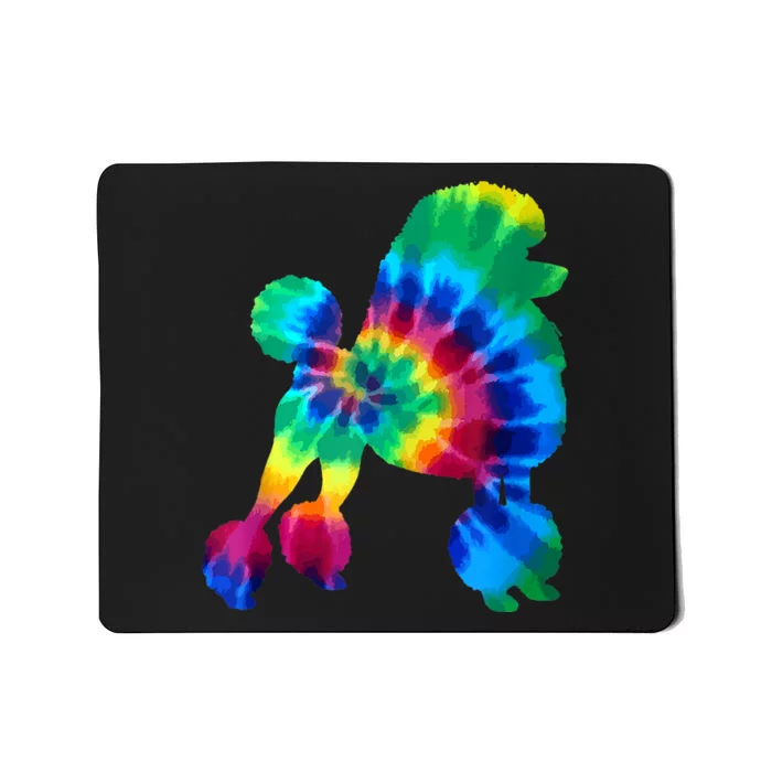 Poodle Tie Dye Vintage Hippie Dog Mom Dad Poodle Mousepad