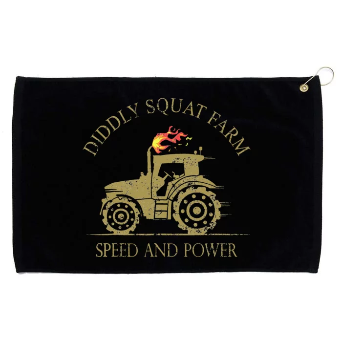 Perfect Tractor Design Diddly Squat Farm Speed And Power Grommeted Golf Towel