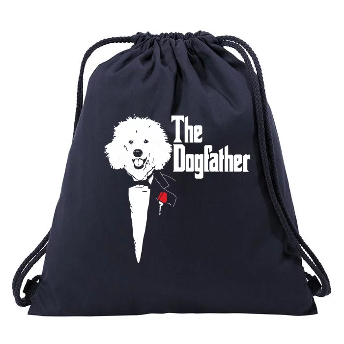 Poodle The DogFather Poodle Poodle Dog Dad Drawstring Bag