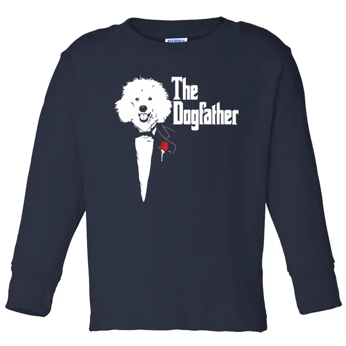 Poodle The DogFather Poodle Poodle Dog Dad Toddler Long Sleeve Shirt