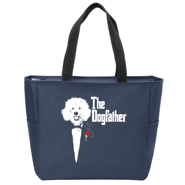 Poodle The DogFather Poodle Poodle Dog Dad Zip Tote Bag