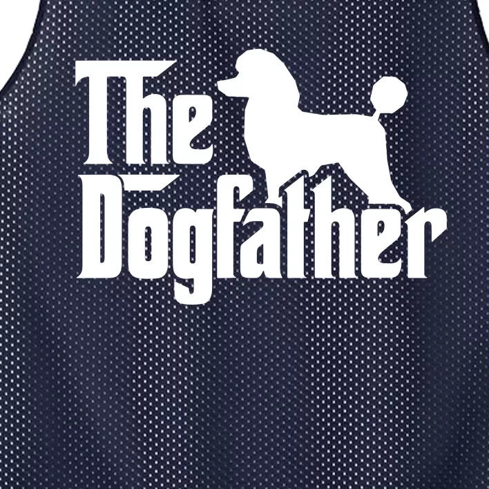 Poodle The Dogfather Cool Dog Daddy Dad Papa Father Mesh Reversible Basketball Jersey Tank