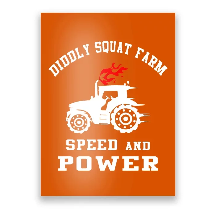 Perfect Tractor Design Diddly Squat Farm Speed And Power Poster