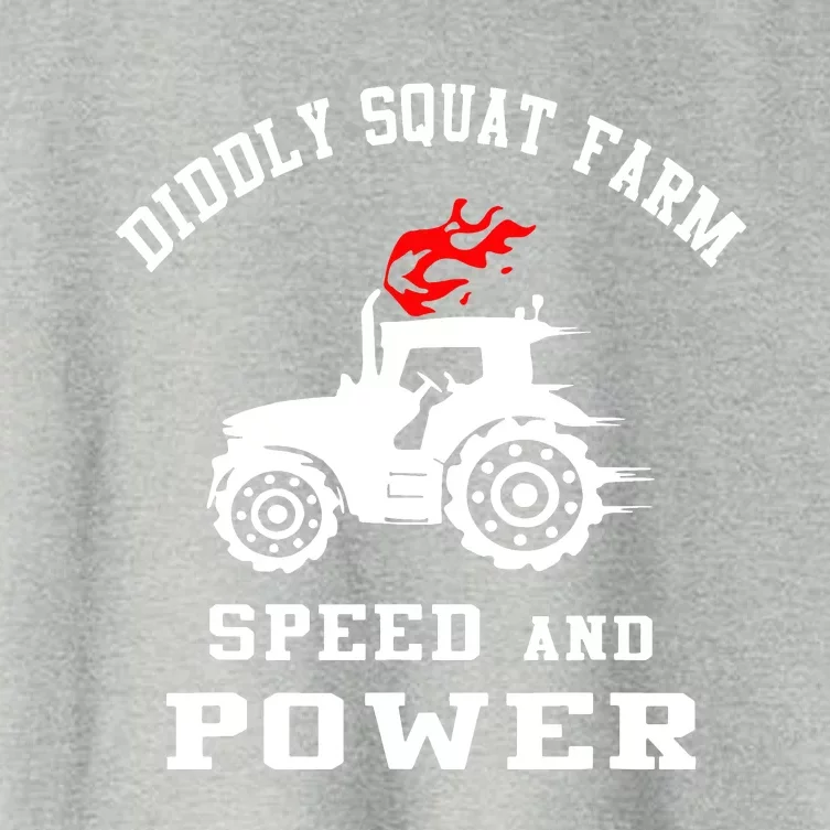 Perfect Tractor Design Diddly Squat Farm Speed And Power Women's Crop Top Tee