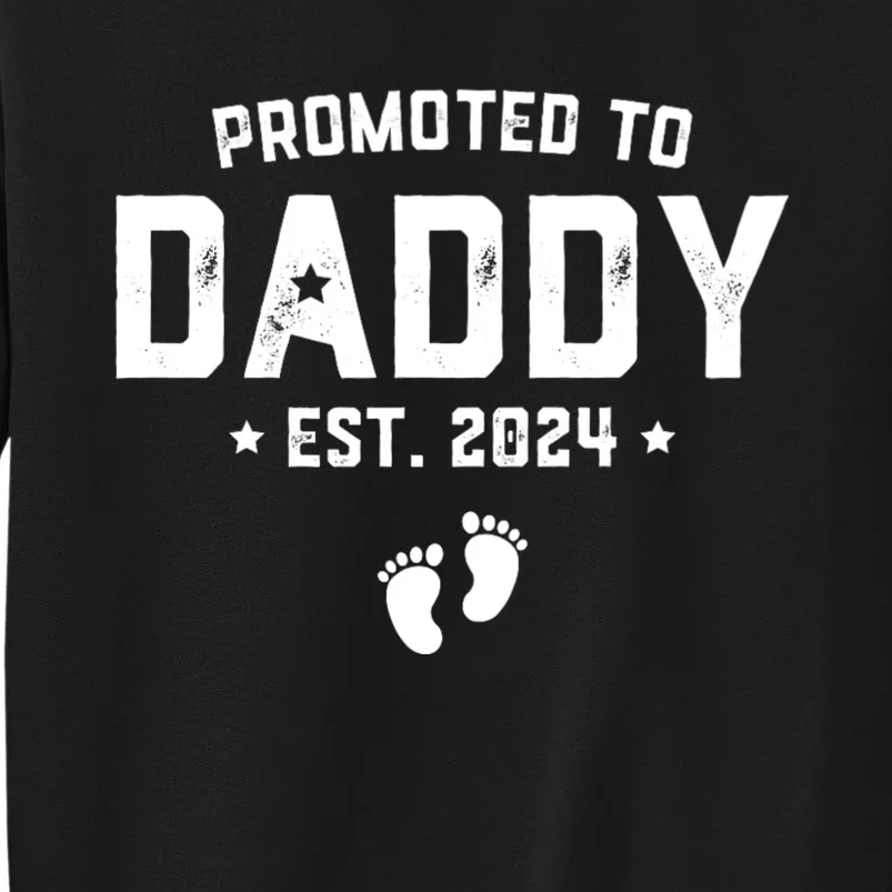 Promoted To Daddy Est. 2024 Baby Gift For New Daddy Sweatshirt