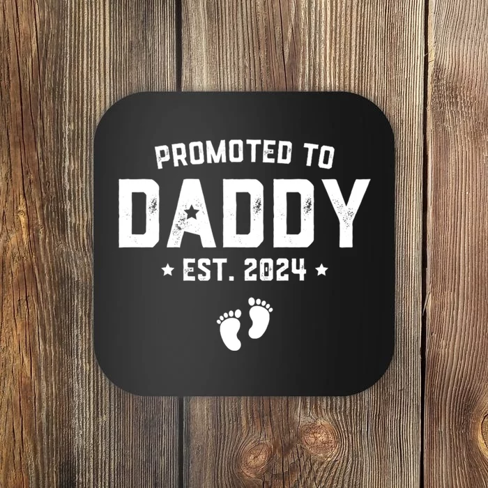 Promoted To Daddy Est. 2024 Baby Gift For New Daddy Coaster