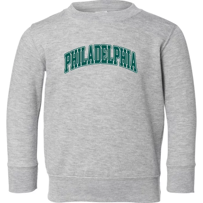 Philadelphia Throwback Design Print Classic Toddler Sweatshirt