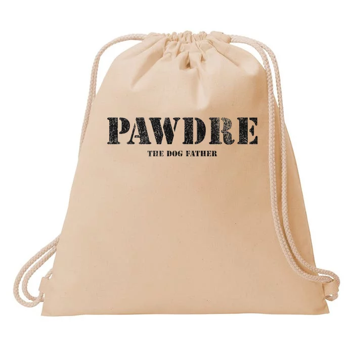 PAWDRE, The Dog Father, Dog Dad Father's Day Drawstring Bag