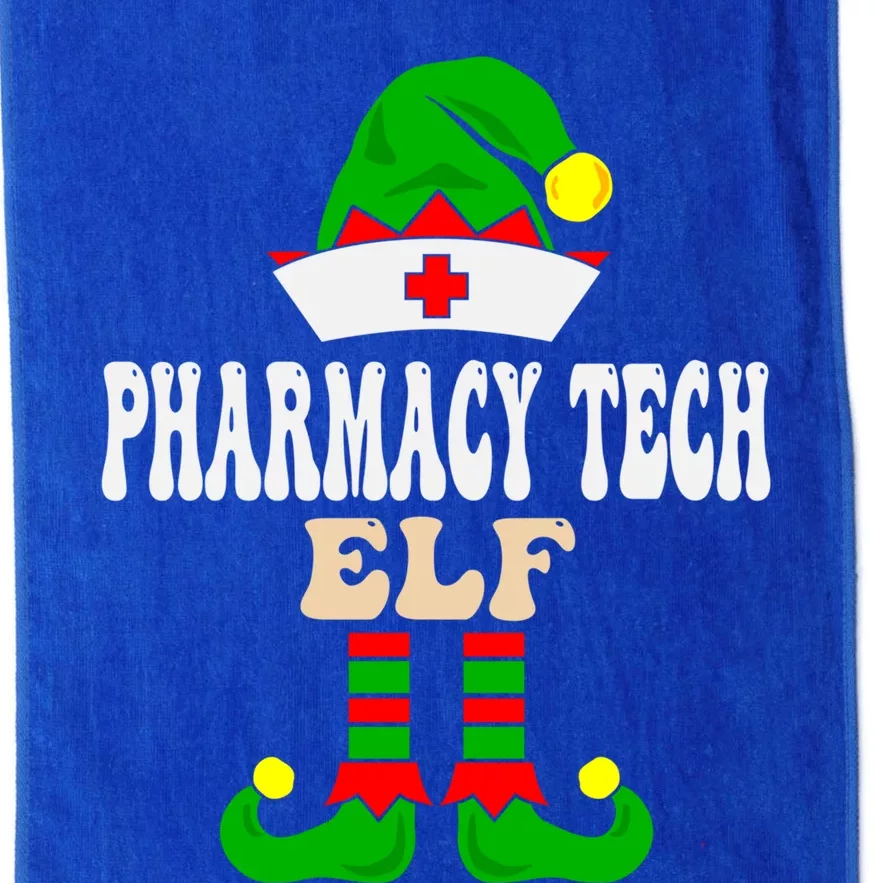 Pharmacy Tech Elf Xmas Matching Family Group Christmas Party Meaningful Gift Platinum Collection Golf Towel