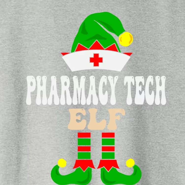 Pharmacy Tech Elf Xmas Matching Family Group Christmas Party Meaningful Gift Women's Crop Top Tee