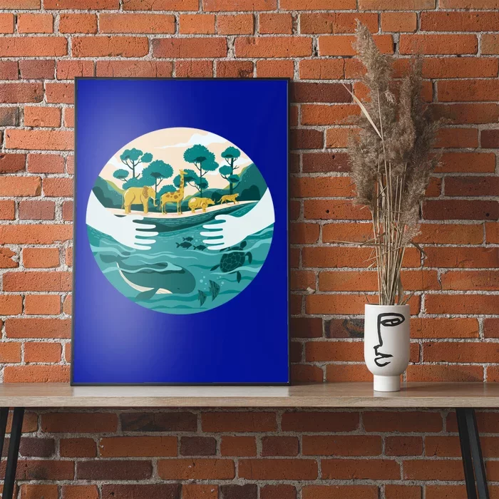 Protect The Environt Save Our Oceans Wildlife Earth Day Meaningful Gift Poster