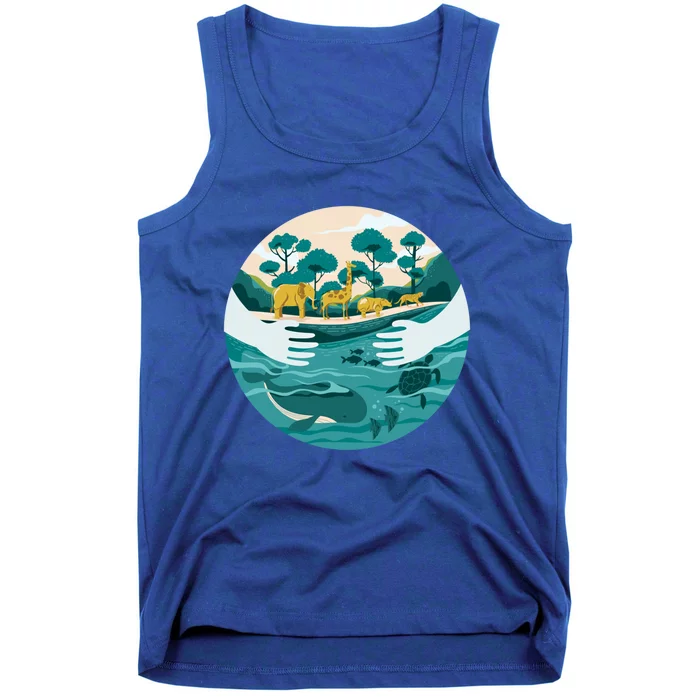 Protect The Environt Save Our Oceans Wildlife Earth Day Meaningful Gift Tank Top