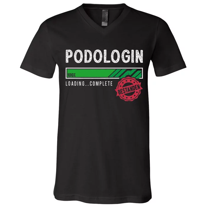 Podologist Training Exam Passed V-Neck T-Shirt