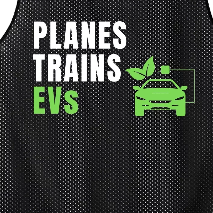 Planes Trains & ECars EV Owner Drive EVs Funny Electric Car Mesh Reversible Basketball Jersey Tank