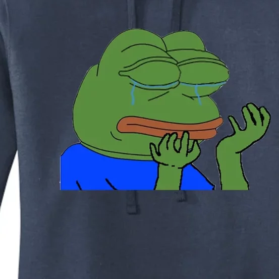 Pepehands Twitch Emote Women's Pullover Hoodie