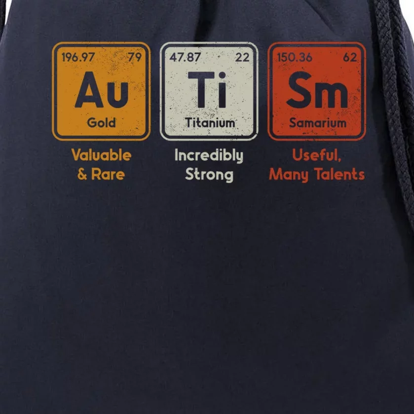 Periodic Table Elets Neurodiversity Autism Awareness Gift Drawstring Bag