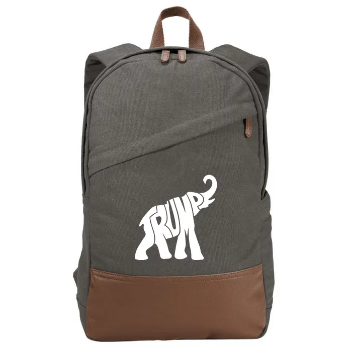 Pro Trump Elephant Cotton Canvas Backpack