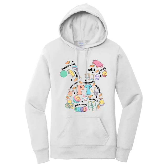 Physical Therapy Easter Bunny PT Physical Therapist Assistant Women's Pullover Hoodie