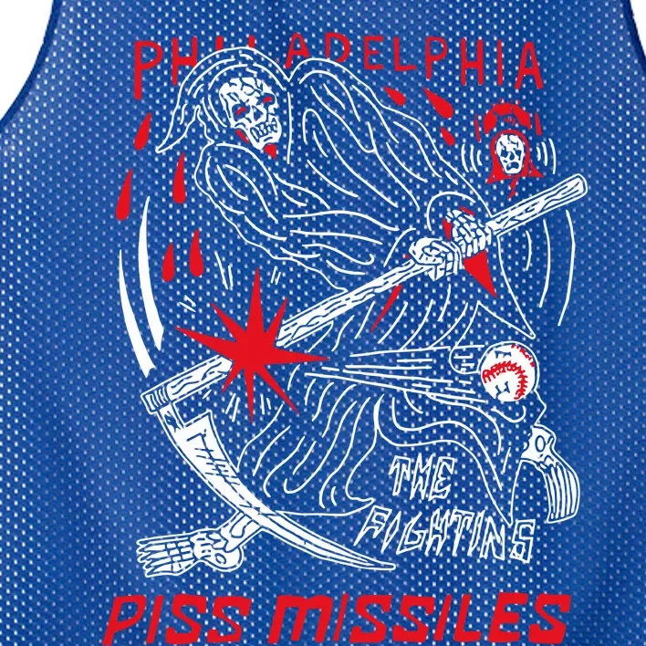 Philadelphia The Fighting Piss Missiles Mesh Reversible Basketball Jersey Tank