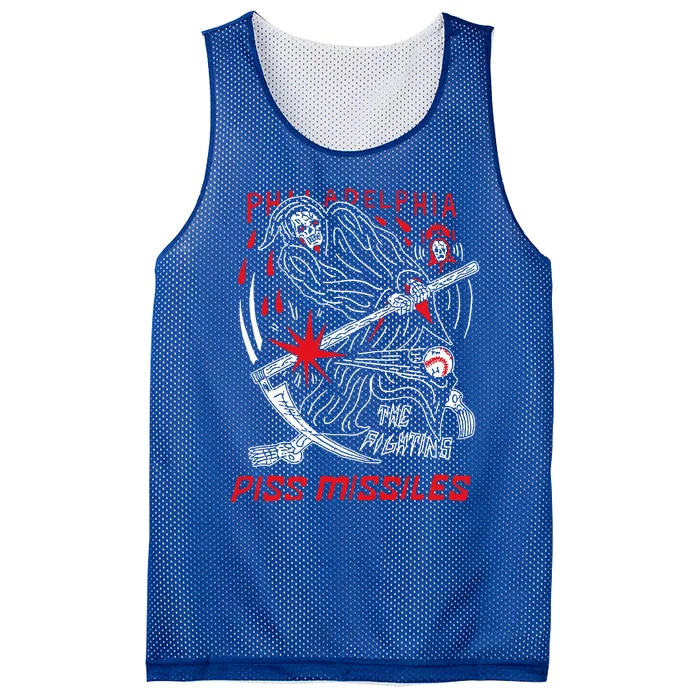 Philadelphia The Fighting Piss Missiles Mesh Reversible Basketball Jersey Tank