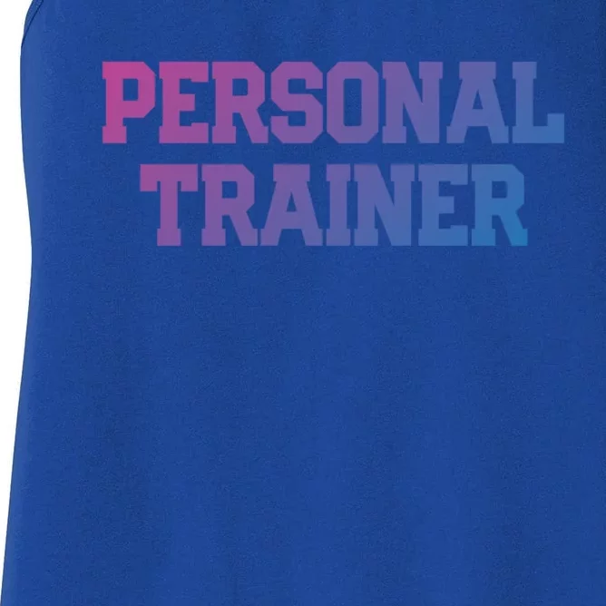 Personal Trainer Fitness Instructor Gym Training Gift Cool Gift Women's Racerback Tank