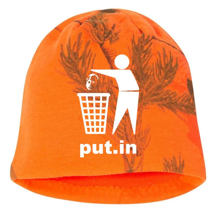 Putin Trash Funny Kati - Camo Knit Beanie