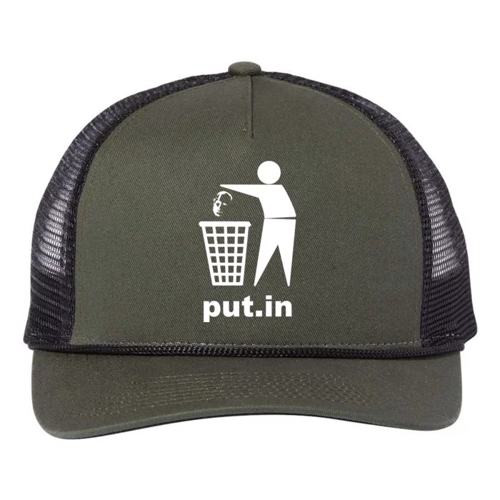 Putin Trash Funny Retro Rope Trucker Hat Cap