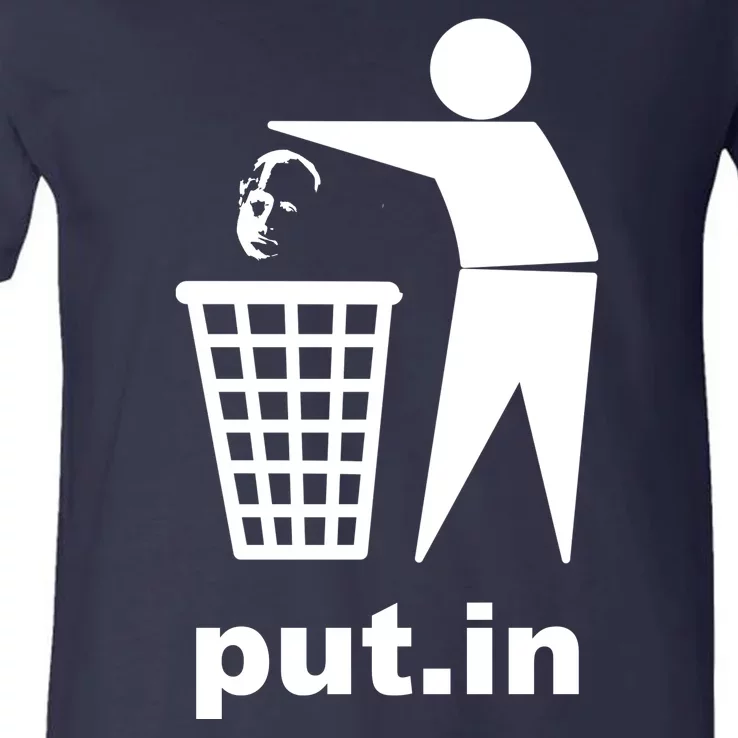 Putin Trash Funny V-Neck T-Shirt