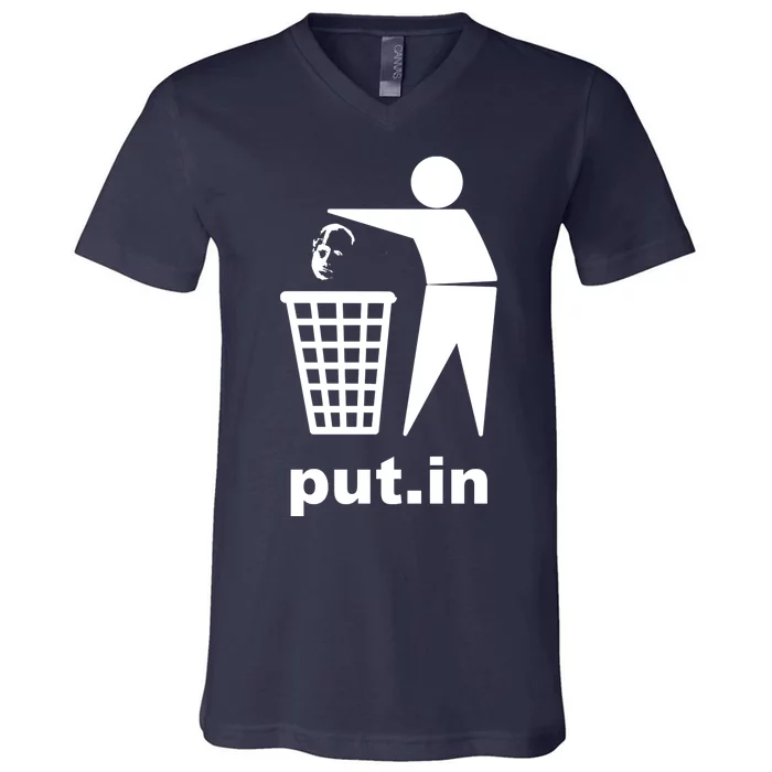 Putin Trash Funny V-Neck T-Shirt