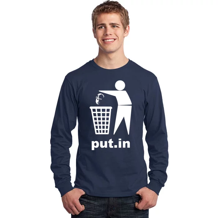 Putin Trash Funny Tall Long Sleeve T-Shirt