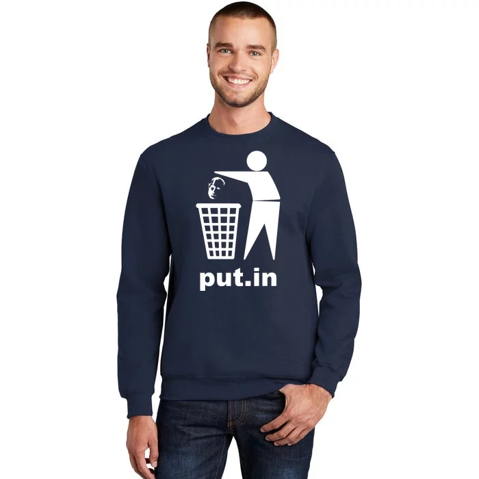 Putin Trash Funny Tall Sweatshirt