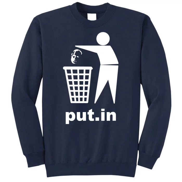 Putin Trash Funny Tall Sweatshirt