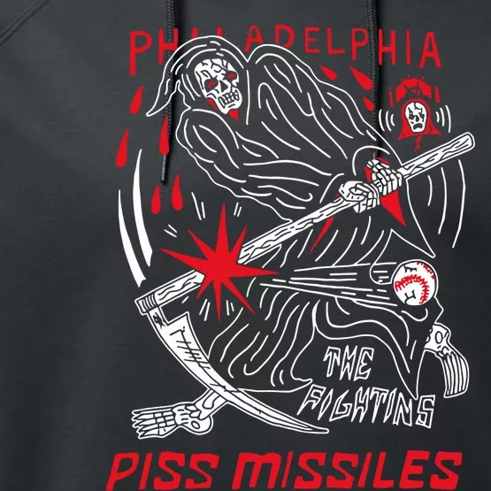 Philadelphia The Fighting Piss Missiles Performance Fleece Hoodie