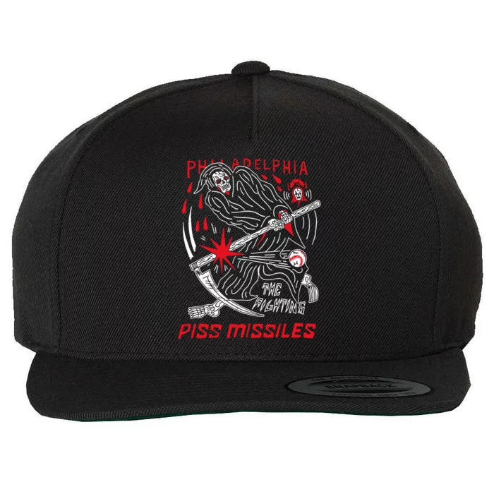 Philadelphia The Fighting Piss Missiles Wool Snapback Cap