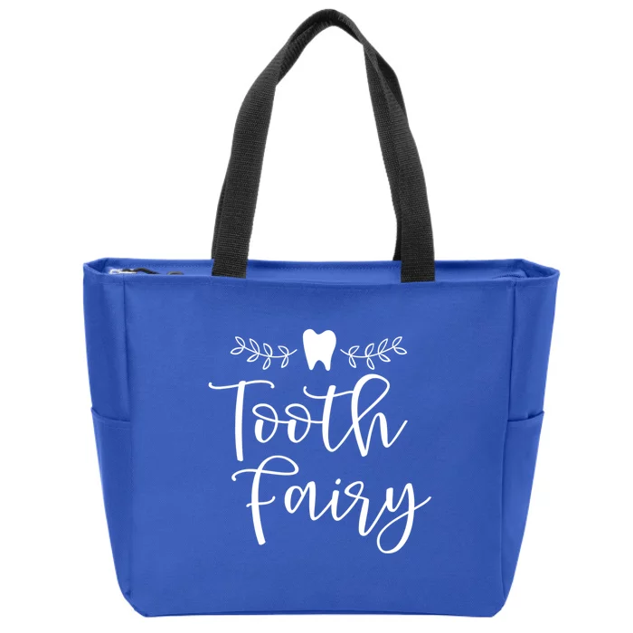 Pretty Tooth Fairy Funny Dental Hygienist Meaningful Gift Zip Tote Bag